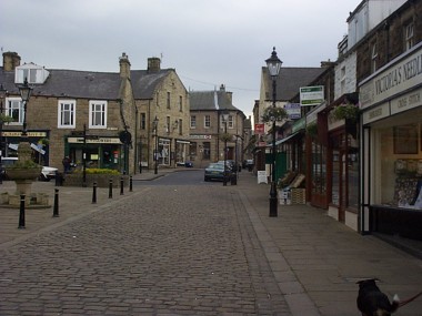 Picture of Barnoldswick shopping precinct.