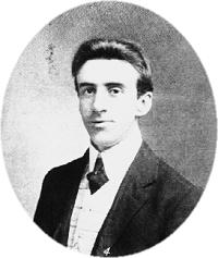 Portrait of Wallace Hartley as a young man.